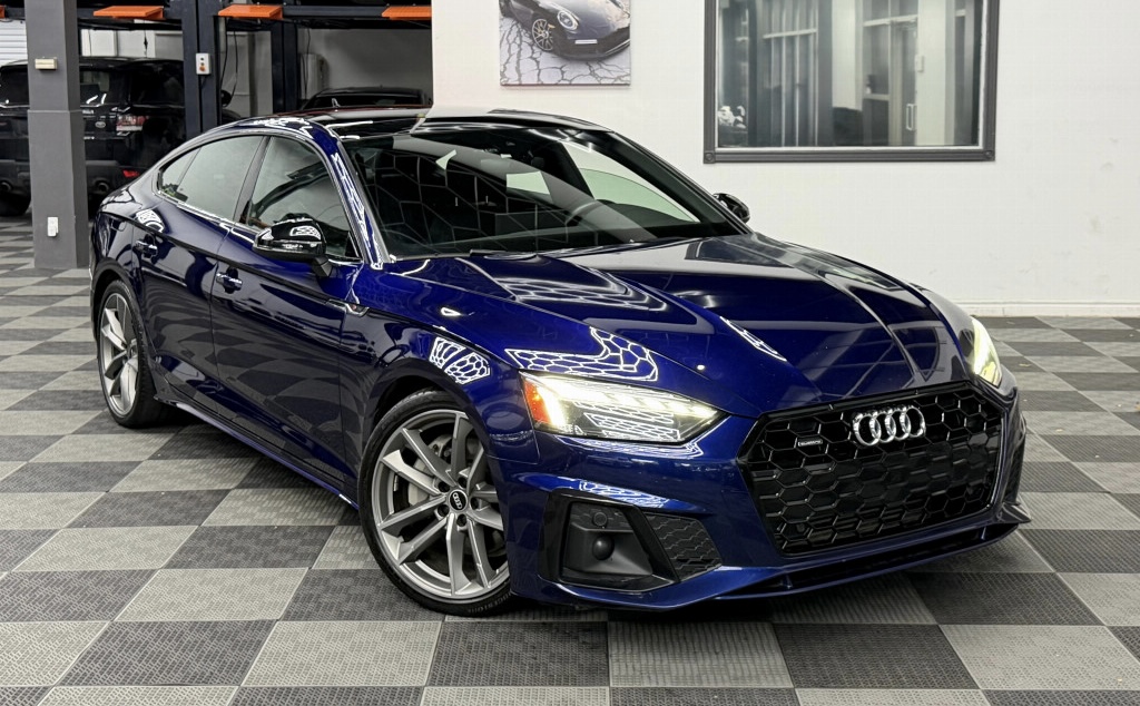 2021 Audi A5 Sportback Progressiv S-Line 2.0 Black Optic Package One Owner Clean Carfax